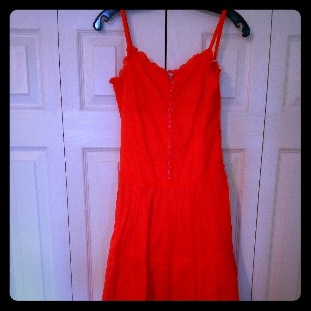 Garment Touch Spaghetti Strap Summer Dress